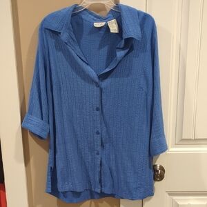 vintage White Stag Textured Blouse